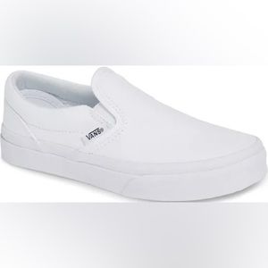 White Slip-on Vans